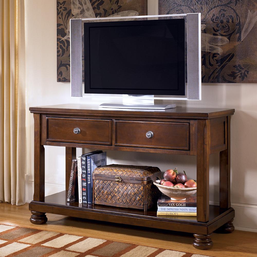 Signature Design by Ashley Porter Sofa Table/Media Console with Drop